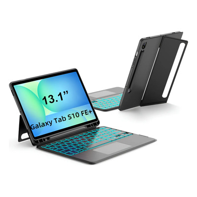 Funda De Teclado Juqitech Para Samsung Galaxy Tab S10 Fe+ 13