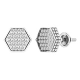 Dazzlingrock Collection Aretes Tipo Racimo Para Hombre Con F