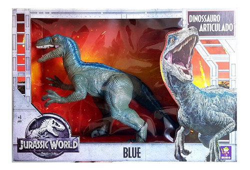 Dinossauro Blue Velociraptor Gigante Jurassic World Mimo