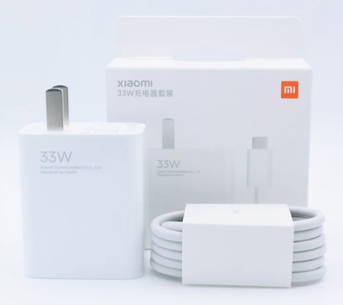 Cargador Xiaomi Original Turbo 33w Con Cable Tipo C 6a