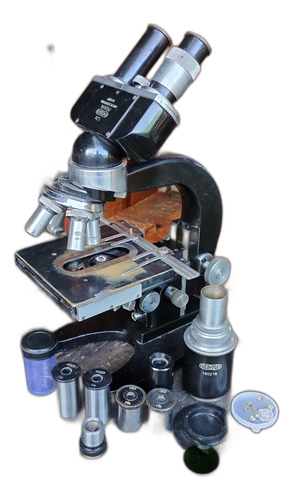 Antigo Microscópio Meopta Praha Czechoslovakia - C 11920
