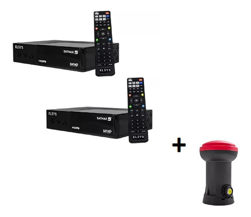 2 Receptor De Tv Via Satelite Elsys Sathd Satmax 5 Etrs70