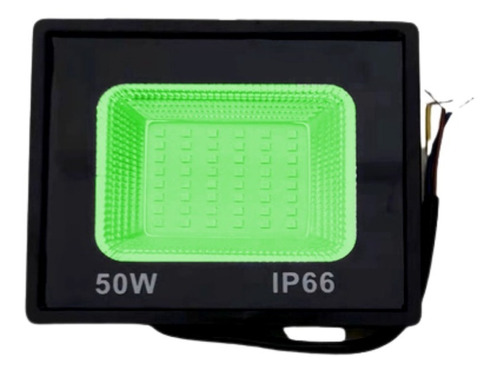 Refletor 50w Led Holofote Verde 110/220 Prova D'água