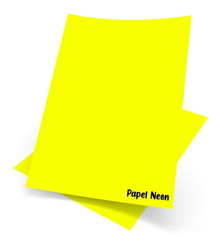 Papel Neon A4 Adesivo 100g 50 Folhas - Escolha A Cor