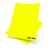 Papel Adesivo Neon Amarelo Limão 1000 Unidades