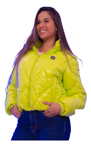 Jaqueta Feminina Txc Brand Puffer Verde 7230