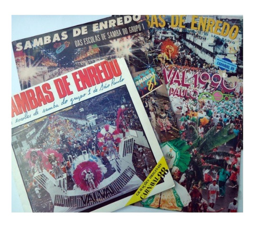 Kit 10 Vinil/lps Carnaval Sambas De Enredo - Lote Variado