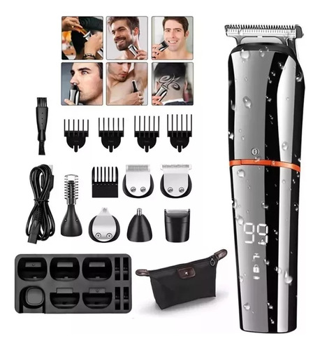 Maquina Para Rasurar Cabello Barba Recargable Inalambrica