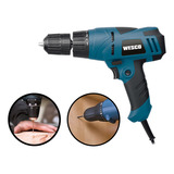 Furadeira Parafusadeira Wesco 800rpm 300w 220v Reversível Cor Azul Frequência 60hz