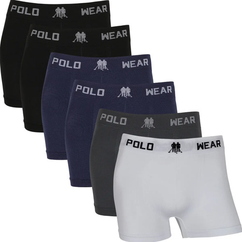 Kit 6 Cuecas Boxer Microfibra Polo Wear Sem Costura Original | MercadoLivre