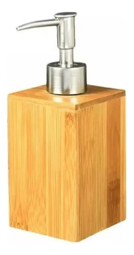 Dispenser Dosificador Jabón Liquido Bambu Baño Moderno Baño