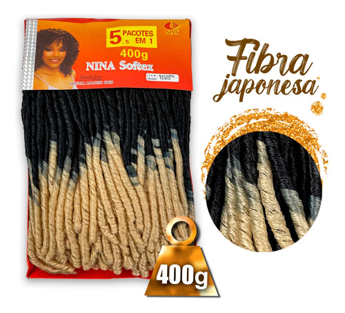 Pacotão Nina Softex Original 400g Crochet Box Braids +brinde