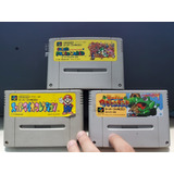 Lote De 3 Juegos Para Super Famicom! Super Mario World Y Mas