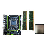 Set De Placa Base X79h Con Cpu E5 2620+2 Unidades 4g Ram Lga