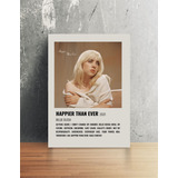 Cuadro Billie Eilish Happier Than Ever Album Poster 27x42cm