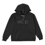 Moletom Mcd Canguru Aberto Logo Wt24 Masculino Preto