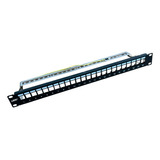 Patch Panel 24 Portas Descarregado C/guia Traseiro Blindado