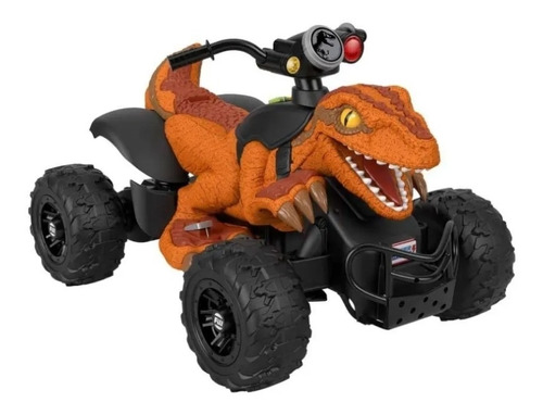 Cuatrimoto  Fisher Price Jurassic Word Dino Racer Naranja 12