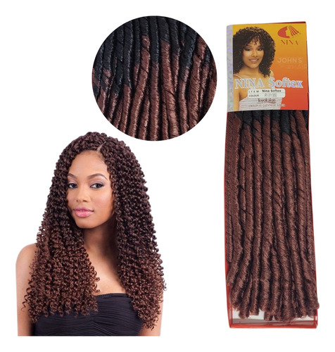 Cabelo Nina Softex Original Crochet Braids Fibras Sintéticas