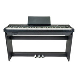 Piano Digital Aureal C/base, 88 Teclas Con Peso Touch S-192 Color Negro