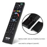 Para O Controle Remoto Sony A/v Rm-yd103 Smart Led Tv