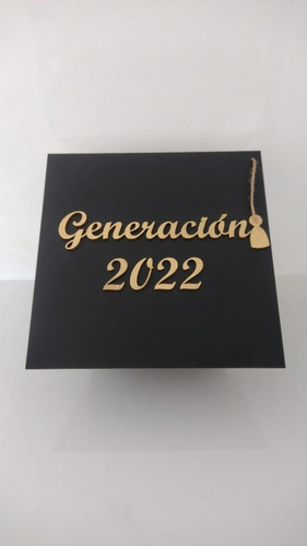 Caja Para Regalo Temática Graduación Mdf 3mm-personalizada 