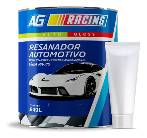 Pasta Resanador Automotriz Ultraligero Ag Racing Acuario 1lt
