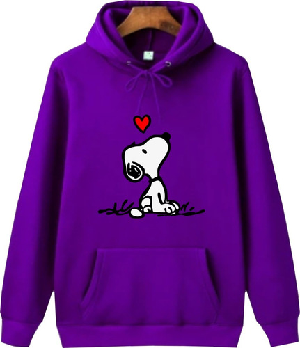 Buzo Saco O  Hoodie Unisex De Snoopy Para Niños Y Adultos 