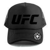 Gorras Trucker Ufc Fighting Estampado Negro Remeras Canibal