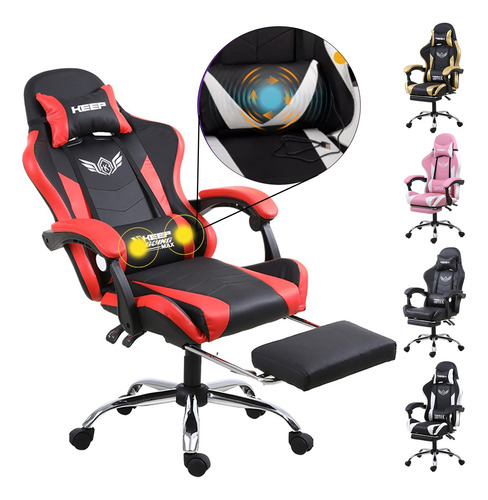 New Silla Gamer Reclinable Giratoria Ergonómica Súper Cómoda