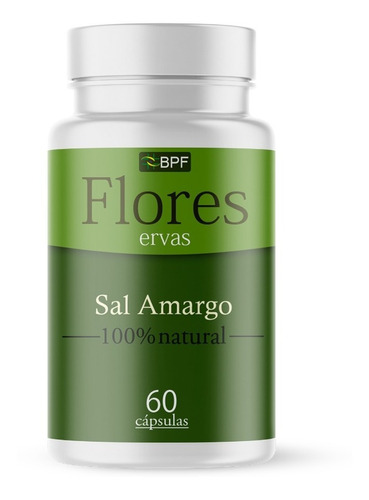 Sal Amargo (sulfato De Magnésio) Sal Epsom 60 Cápsulas/500mg