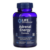 Life Extension, Fórmula De Energía Suprarrenal 60 Caps Sin Sabor