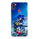 Capinha Compatível Samsung A11 Sonic Azul