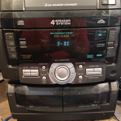 Minicomponente Sharp Cd-c422 Funciona Radio Y Auxiliar 