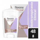 Rexona Crema Clinical Extra Dry  Deo Fem Antitran 48 Gr