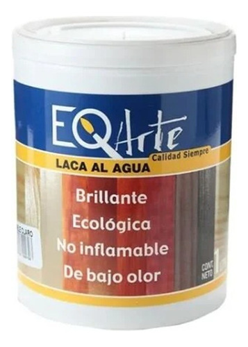 Laca Al Agua Eqarte 1 Litro Alto Brillo Vs Colores