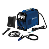 Equipo Soldador Inversor 200a + 5kg Electrodos 1/8 Toolcraft Color Azul Frecuencia 60