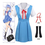 Juego De Vestido De Cosplay De Eva Ayanami Rei De Anime De 5