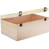 Caja De Madera Grande Gadgetwiz 14 X10 X6.5  - Con Tapa - Si