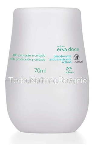 Desodorante Antitranspirante Roll On Natura Erva Doce Unisex