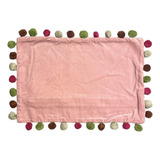 Funda De Pompón Velvet Para Cojín 30 X 45 Cm Palo Rosa