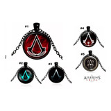 Collar Y Dijes Assassin Creed Cruz Templaria Serpiente Hoja