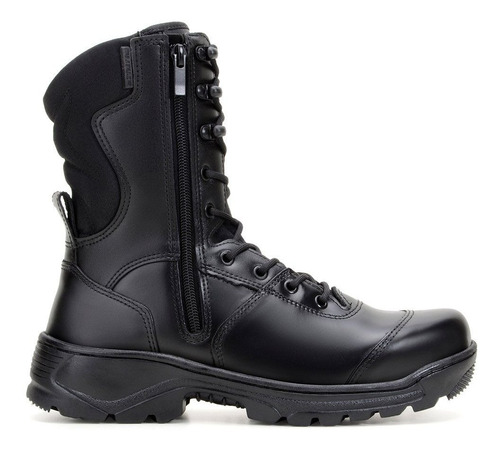 Bota Coturno Tático Militar Rossi Rafale Sniper Couro Preto