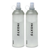 2x 450ml Plegable Botella De Agua Deportiva Trail Running