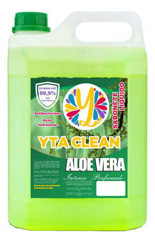 Sabonete Líquido Yta Clean Aloe Vera 5l Hidratante