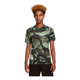 Camiseta Nike Dri Fit Slim Top Camo-verde