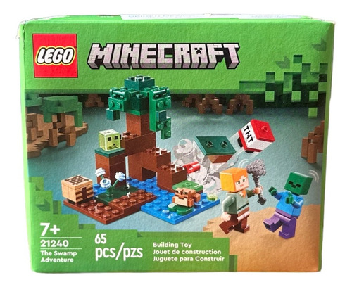 Lego Minecraft Aventura Del Pantano Con Figuras 65pzs 21240