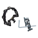 Kit Pandeirola Com Clamp Torelli Tp323bk + Suporte L Ta430