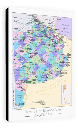 Cuadro De Mapa Politico De Buenos Aires 