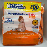 Toalhas Umedecidas Personalidade Baby Ultra 200un  Eurofral